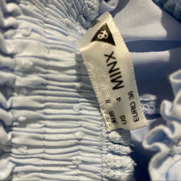 Ally Blue Cotton Lace Skater Skirt - Picture 5 of 5